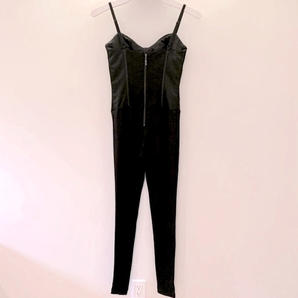 BEBE size XS black lace corset jumpsuit - Picture 10 of 16